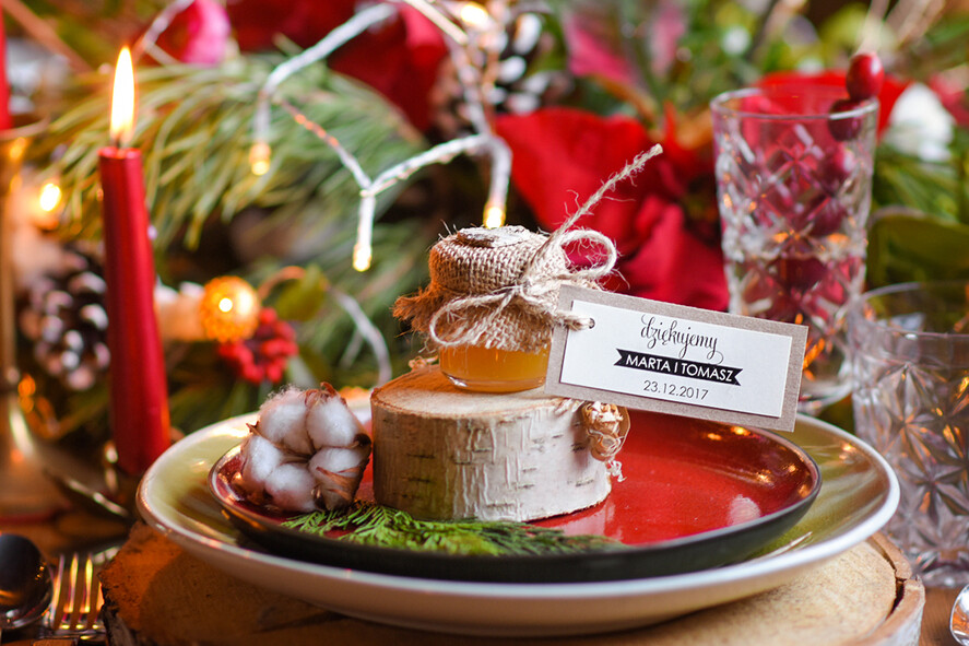 Podziękowania dla Gości Weselnych Miody i słoiczki Nutella prezenciki dla gości weselnych, maly miod0