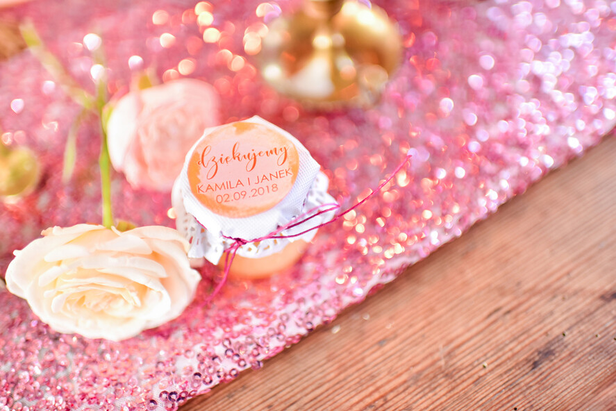 Podziękowania dla Gości Weselnych Miody i słoiczki Nutella prezenciki dla gości weselnych, maly sloiczek miodu2