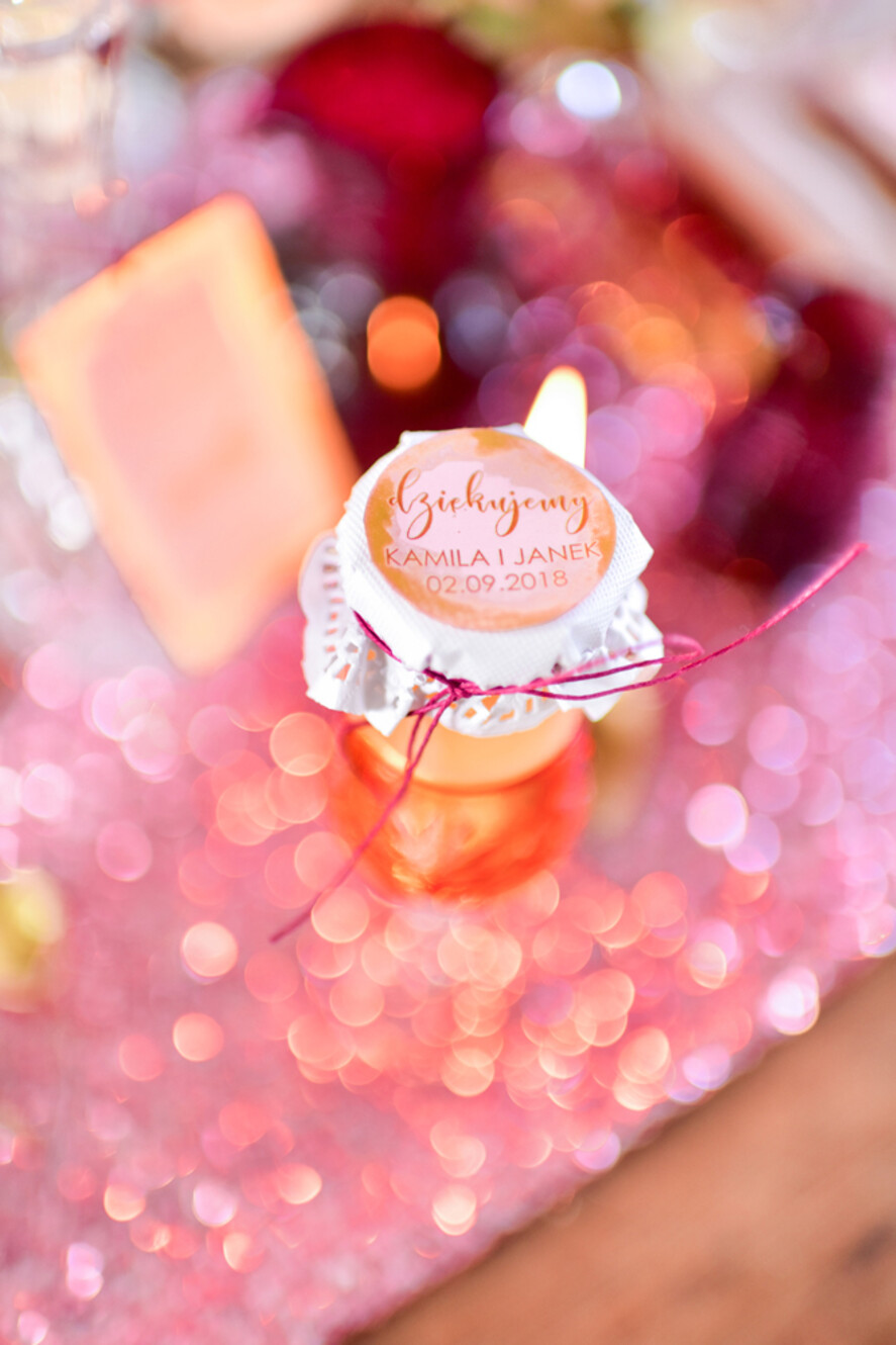 Podziękowania dla Gości Weselnych Miody i słoiczki Nutella prezenciki dla gości weselnych, maly sloiczek miodu0