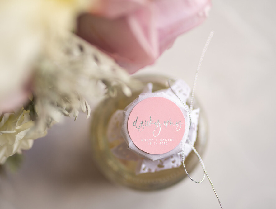 Podziękowania dla Gości Weselnych Miody i słoiczki Nutella cudowne podziękowania, słoiczki do miodu2