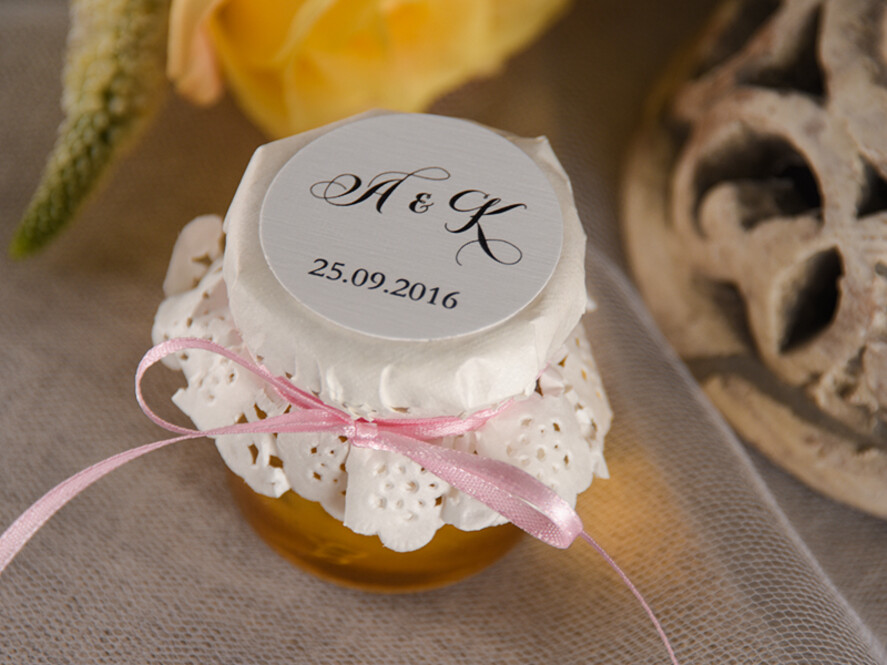 Podziękowania dla Gości Weselnych Miody i słoiczki Nutella podziękowania dla gości weselnych za przybycie, personalizowany miod3