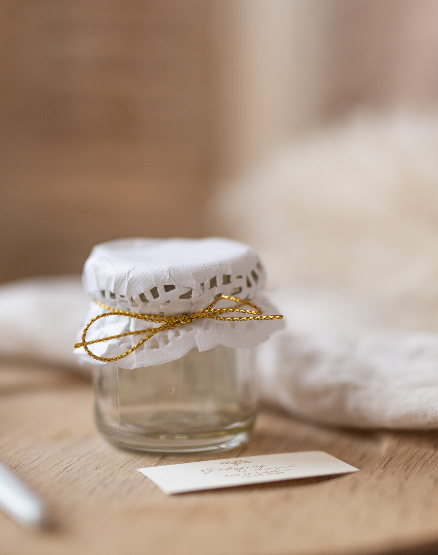 Podziękowania dla Gości Weselnych Miody i słoiczki Nutella ślubne upominki dla gości weselnych, miód małe słoiczki1