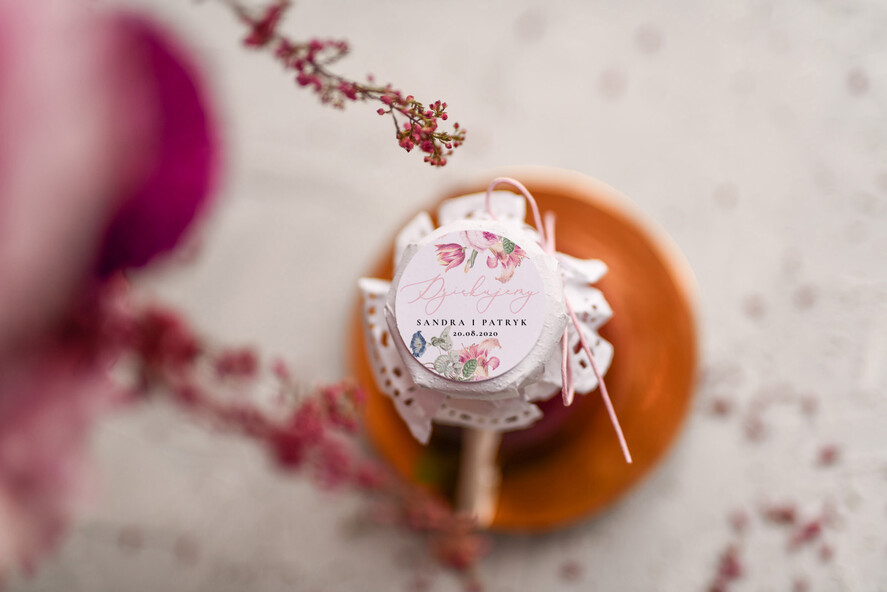 Podziękowania dla Gości Weselnych Miody i słoiczki Nutella pomysłowe podziękowania dla gości, male sloiczki z miodem0