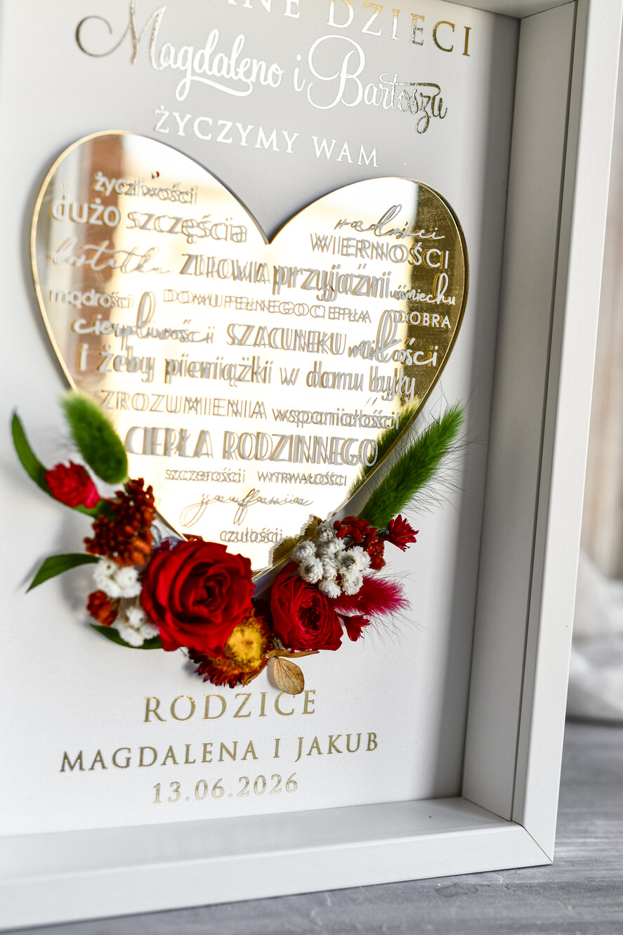Przysięga Małżeńska  Błogosławieństwo od Rodziców Błogosławieństwo od Rodziców rama kwiaty błogosławieństwo od Rodziców dla pary młodej wydruk na złotym sercu2