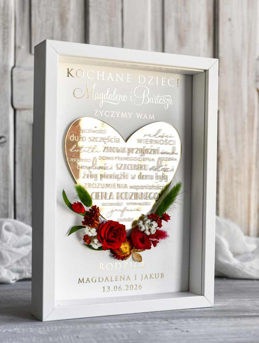 Przysięga Małżeńska  Błogosławieństwo od Rodziców Błogosławieństwo od Rodziców rama kwiaty błogosławieństwo od Rodziców dla pary młodej wydruk na złotym sercu3