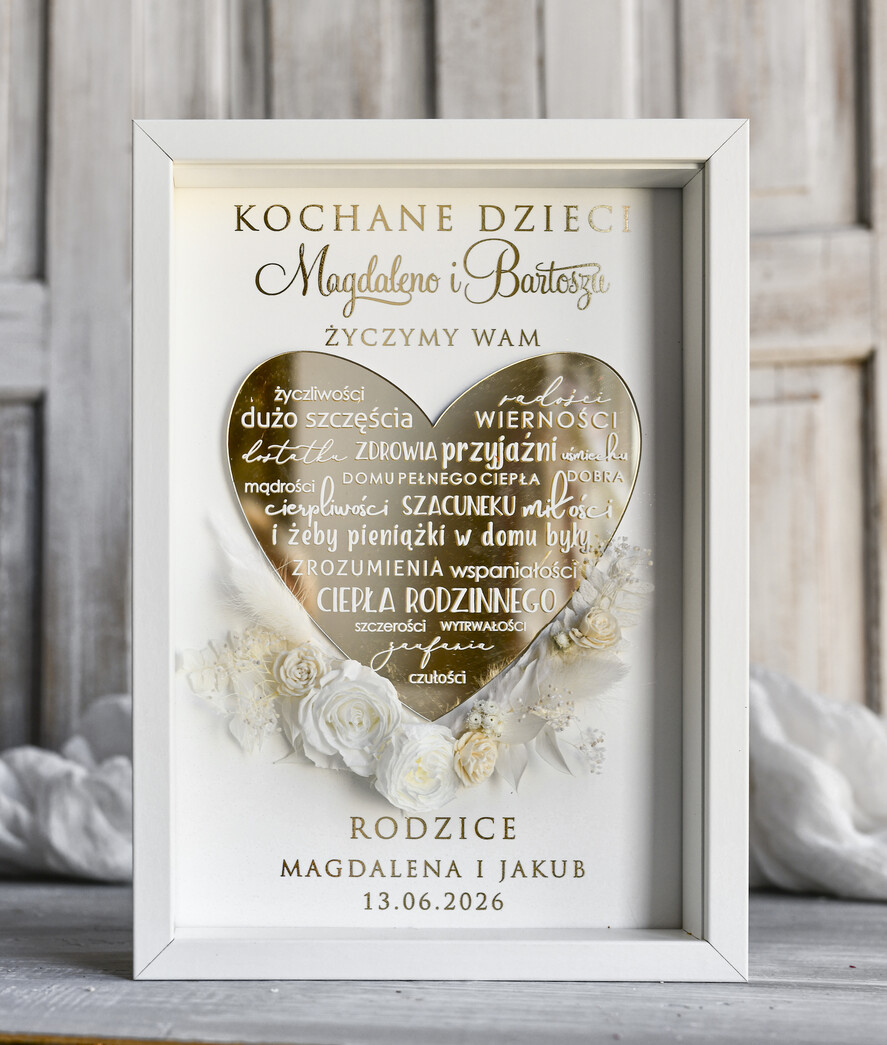 Przysięga Małżeńska  Błogosławieństwo od Rodziców Błogosławieństwo od Rodziców rama kwiaty błogosławieństwo od Rodziców dla pary młodej wydruk na złotym sercu5