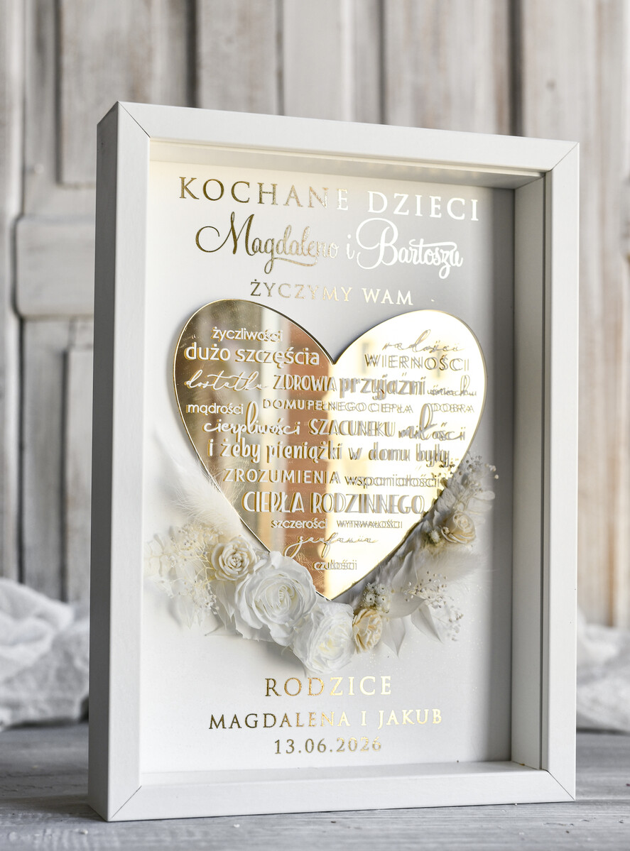 Przysięga Małżeńska  Błogosławieństwo od Rodziców Błogosławieństwo od Rodziców rama kwiaty błogosławieństwo od Rodziców dla pary młodej wydruk na złotym sercu7