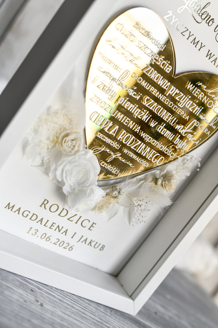 Przysięga Małżeńska  Błogosławieństwo od Rodziców Błogosławieństwo od Rodziców rama kwiaty błogosławieństwo od Rodziców dla pary młodej wydruk na złotym sercu2