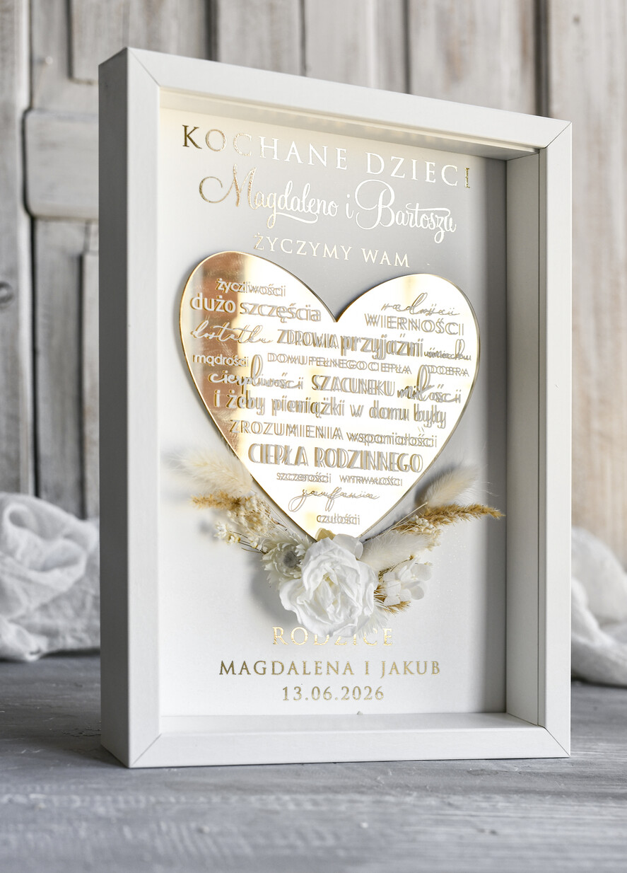 Przysięga Małżeńska  Błogosławieństwo od Rodziców Błogosławieństwo od Rodziców rama kwiaty błogosławieństwo od Rodziców dla pary młodej wydruk na złotym sercu3