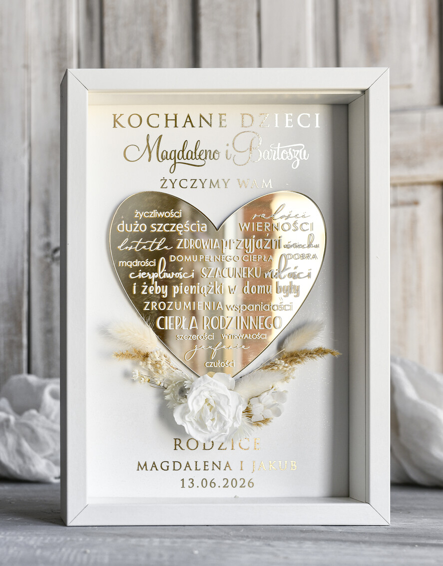 Przysięga Małżeńska  Błogosławieństwo od Rodziców Błogosławieństwo od Rodziców rama kwiaty błogosławieństwo od Rodziców dla pary młodej wydruk na złotym sercu0