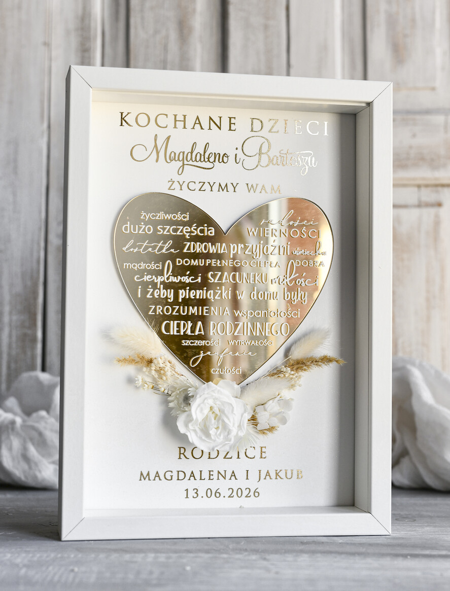 Przysięga Małżeńska  Błogosławieństwo od Rodziców Błogosławieństwo od Rodziców rama kwiaty błogosławieństwo od Rodziców dla pary młodej wydruk na złotym sercu5