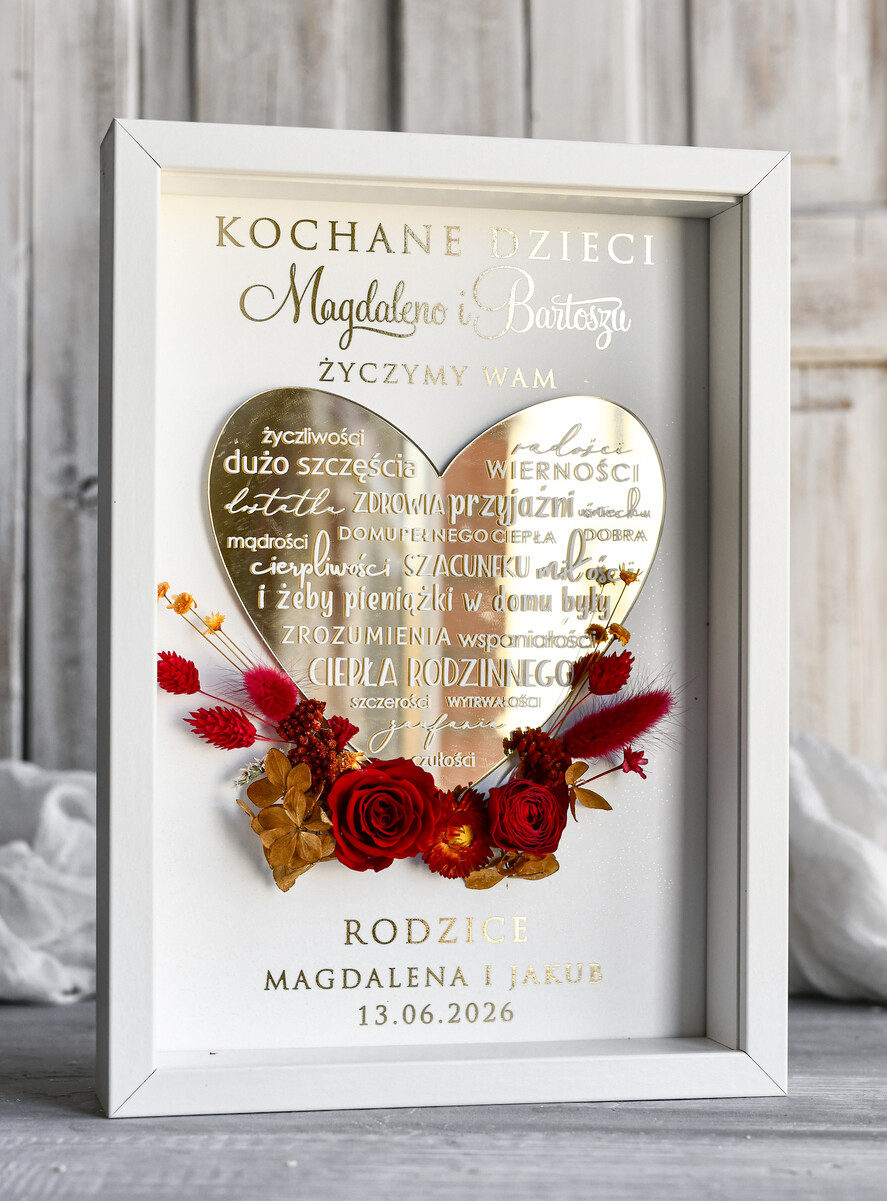 Przysięga Małżeńska  Błogosławieństwo od Rodziców Błogosławieństwo od Rodziców błogosławieństwo od Rodziców dla pary młodej wydruk na złotym sercu4