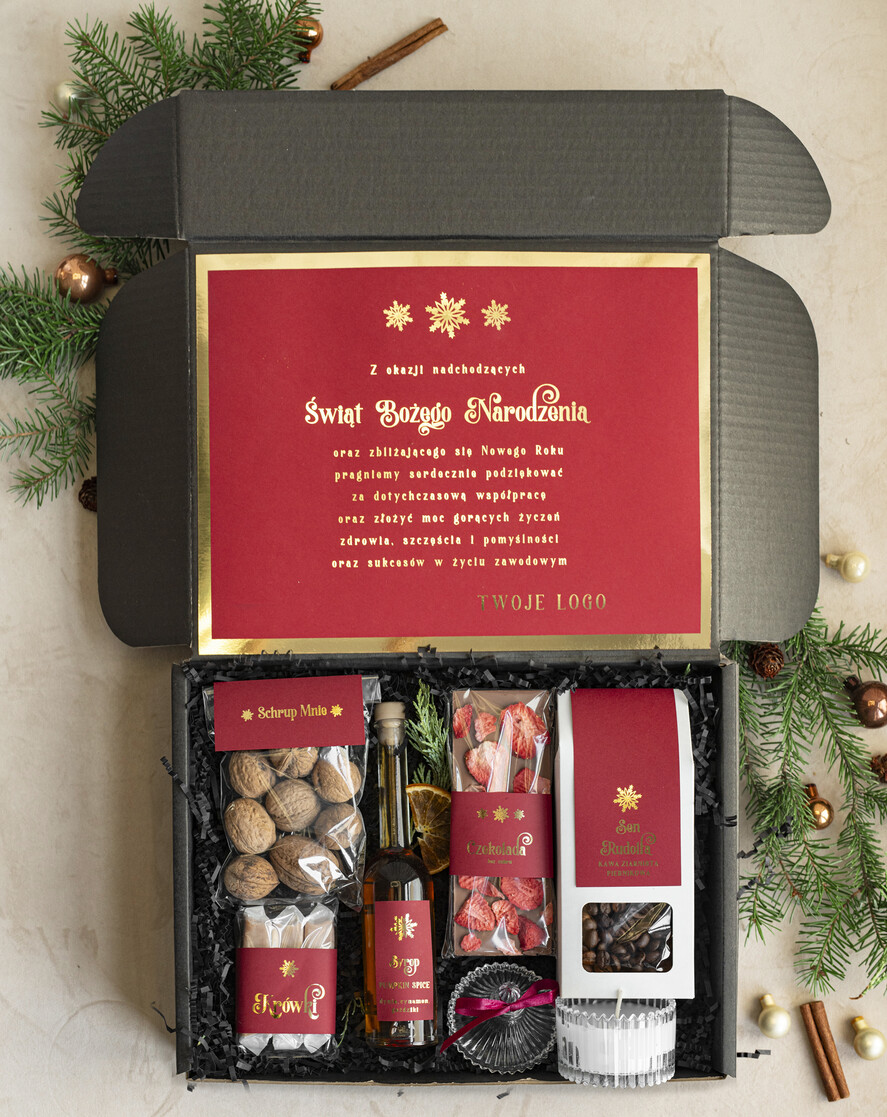 Prezenty oferta dla Firm słodkie zestawy  kosze prezentowe dla firm, prezenty biznesowe  z kawą i herbatą, upominki na święta dla pracowników i kontrahentów, personalizowane prezenty firmowe, zestawy świąteczne z logo1