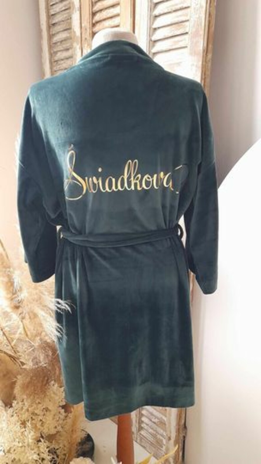 Prezenty dla świadków boxy prezentowy dla Świadkowej, prośba o świadkowanie  prezent dla Świadkowej, prezenty dla świadków, prośba o świadkowanie, welurowy szlafrok dla świadkowej 2