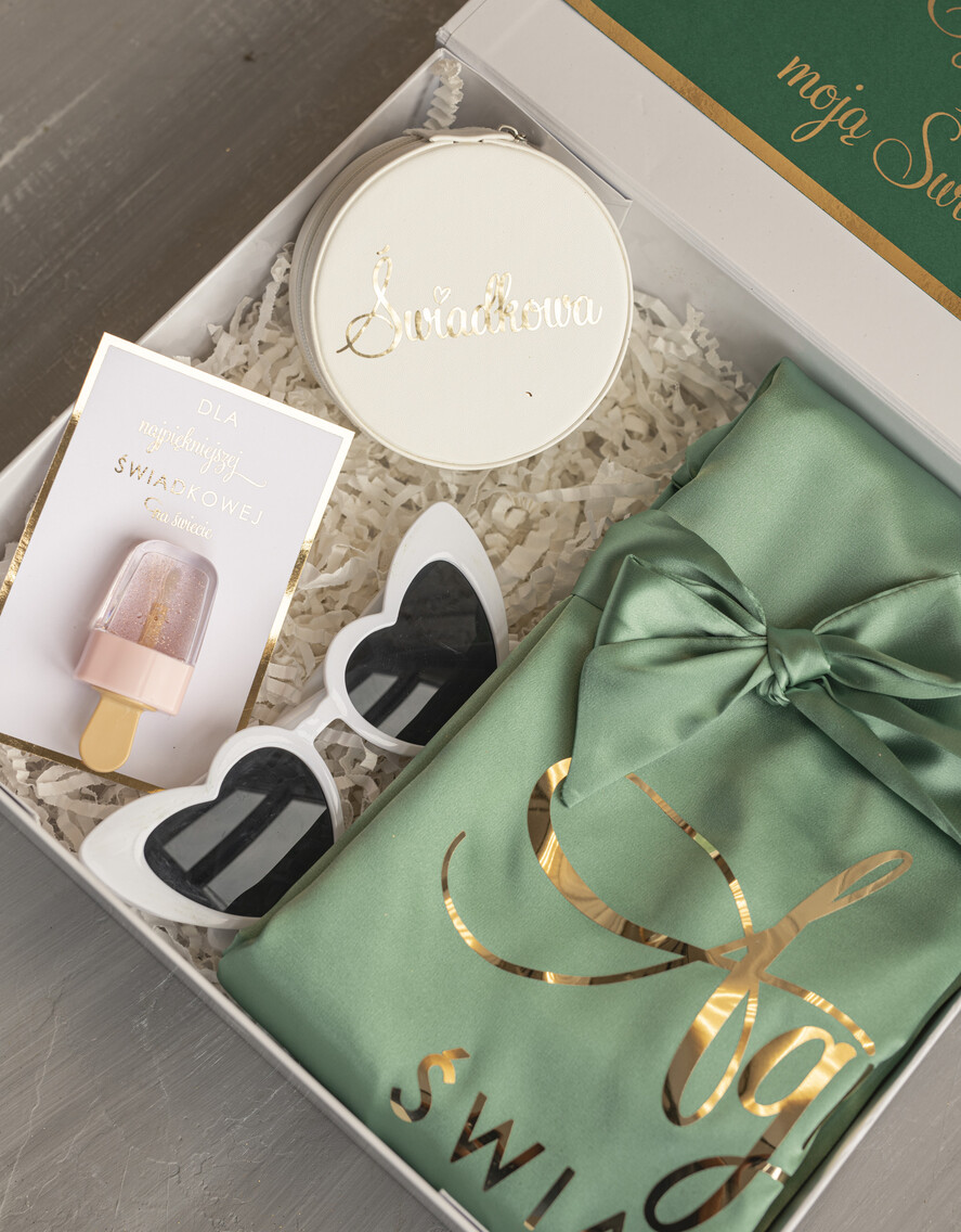 Prezenty dla świadków boxy prezentowy dla Świadkowej, prośba o świadkowanie  prezent dla druhny, pomysł na prezent dla świadkowej, Box prezentowy dla świadkowej, szlafrok w kolorze miętowym, zestaw prezentowy dla druhny4