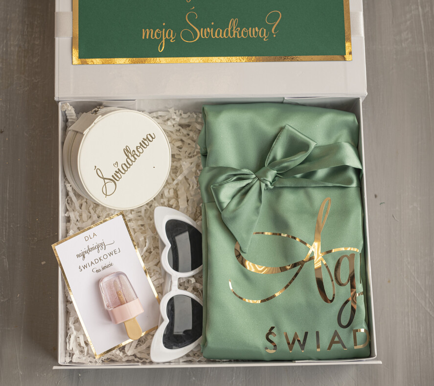 Prezenty dla świadków boxy prezentowy dla Świadkowej, prośba o świadkowanie  prezent dla druhny, pomysł na prezent dla świadkowej, Box prezentowy dla świadkowej, szlafrok w kolorze miętowym, zestaw prezentowy dla druhny5