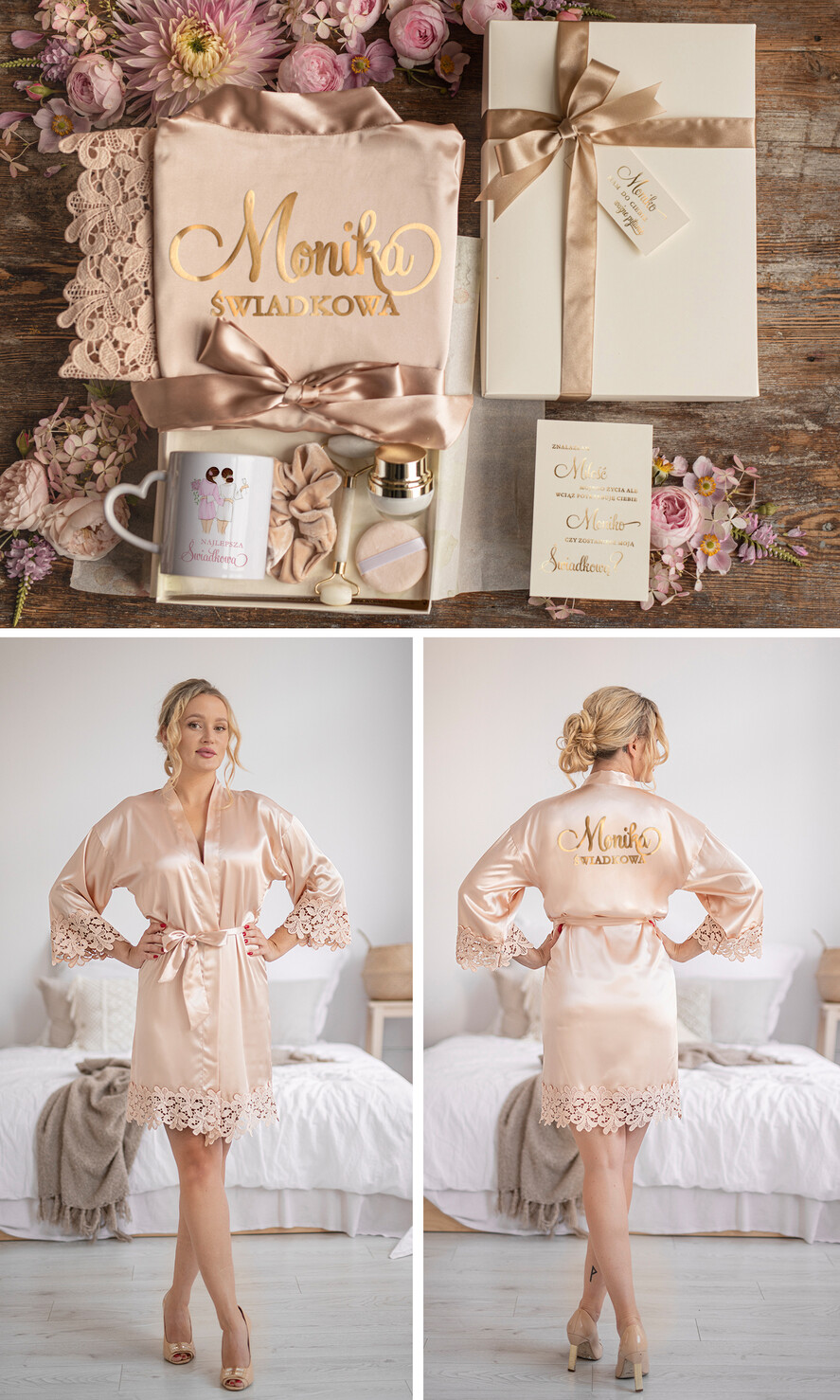 Prezenty dla świadków boxy prezentowy dla Świadkowej, prośba o świadkowanie  prośba o świadkowanie pomysł na prezent dla świadkowej koronkowa podomka dla świadkowej 3