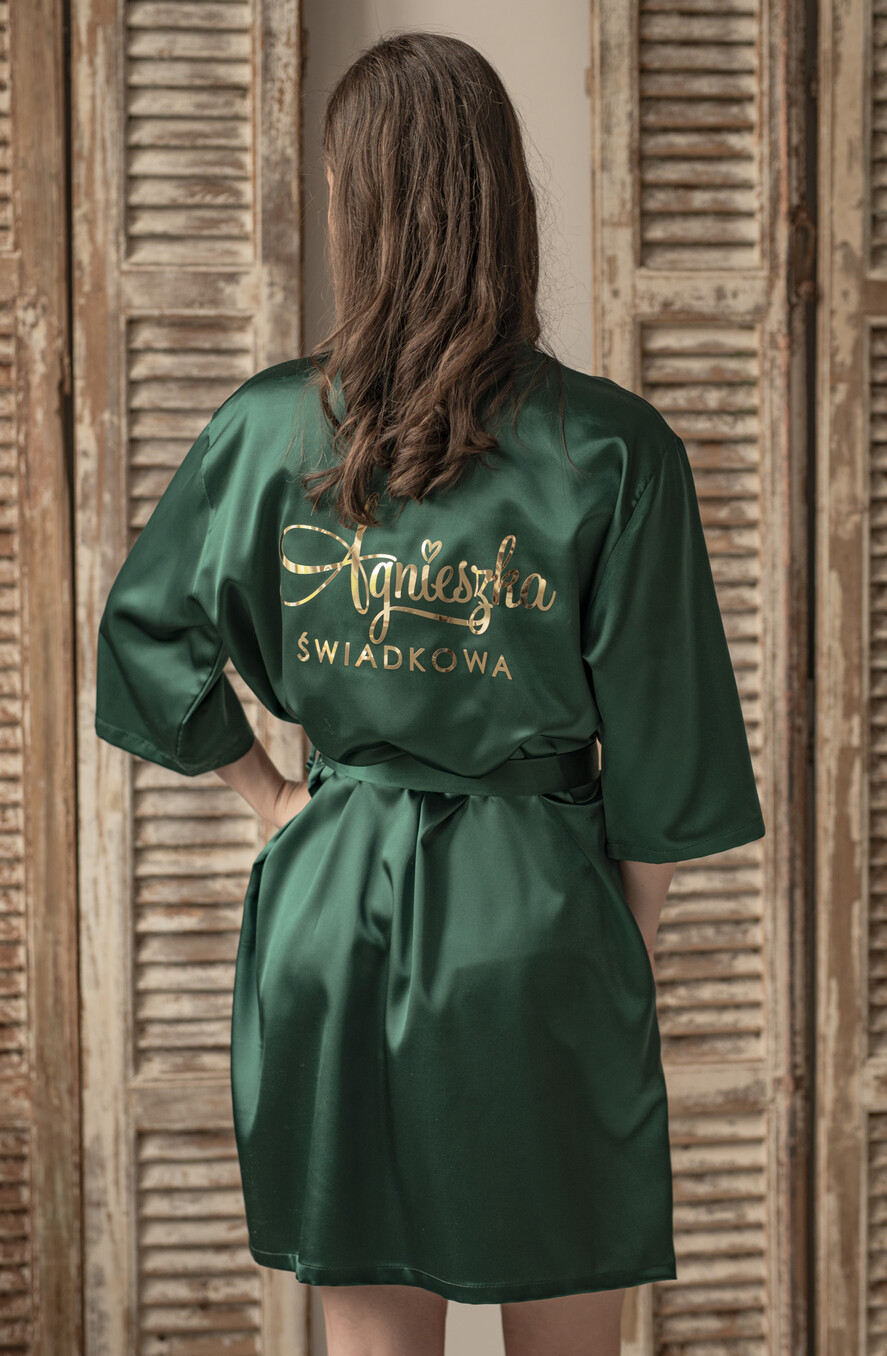 Prezenty dla świadków boxy prezentowy dla Świadkowej, prośba o świadkowanie  czy zostaniesz moją świadkową pomysł na prezent dla świadkowej, Box prezentowy dla świadkowej z zielonym szlafrokiem, zestaw prezentowy dla druhny9