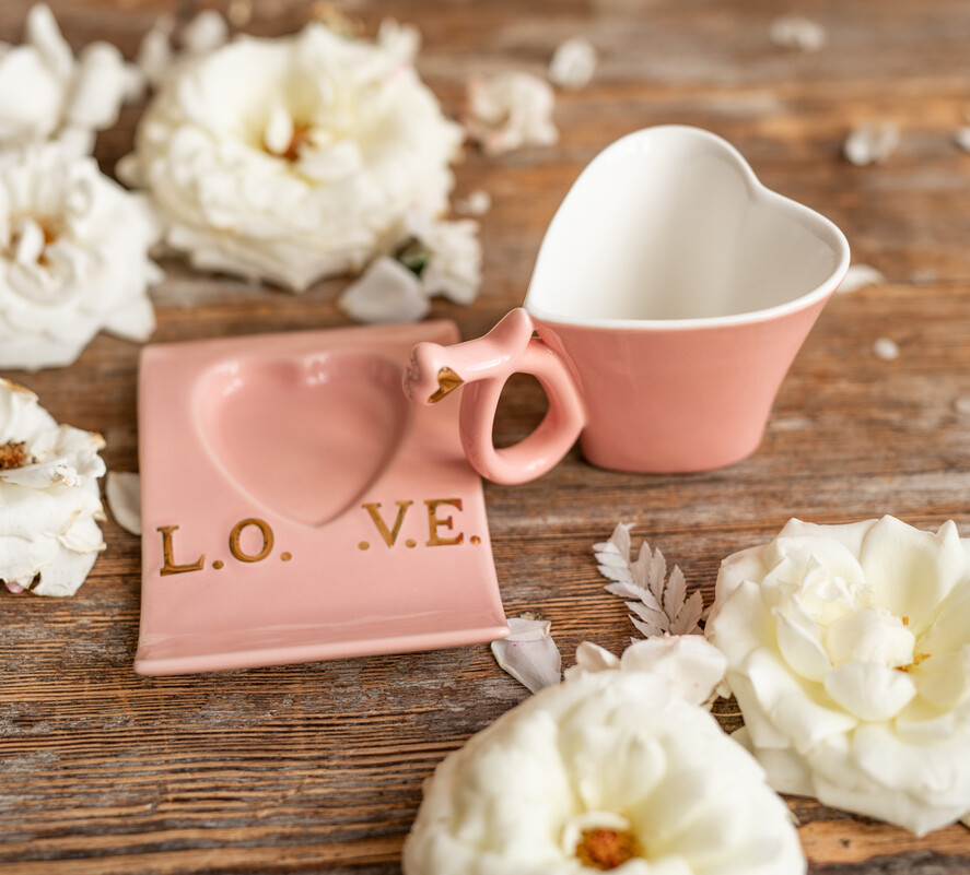 Prezenty dla Babci i Dziadka Prezenty dla Babci Dzień Babci filiżanka LOVE w kolorze białym, prezent urodzinowy dla babci, prezenty z okazji Dnia Babci 6