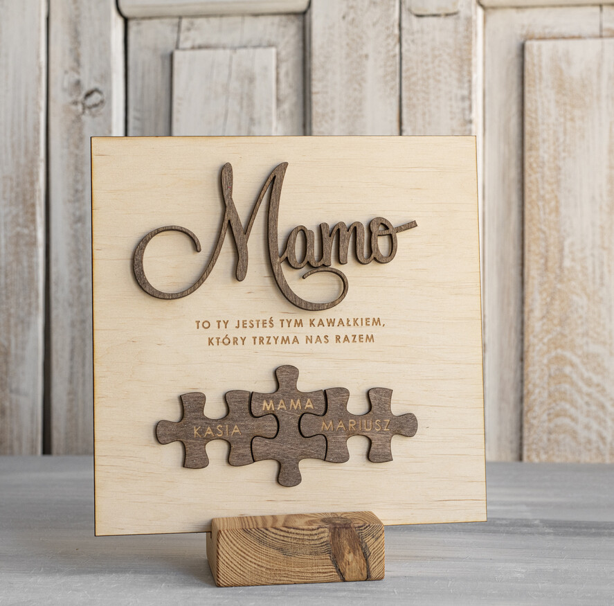 Prezenty dla Mamy ramki, puzzle, ramki na zdjęcia  wyjątkowy prezent na dzień mamy, super prezent dla mamy wyjątkowa tabliczka na dzień matki, tabliczka z życzeniami dla Mamy, prezent na Dzień Mamy3