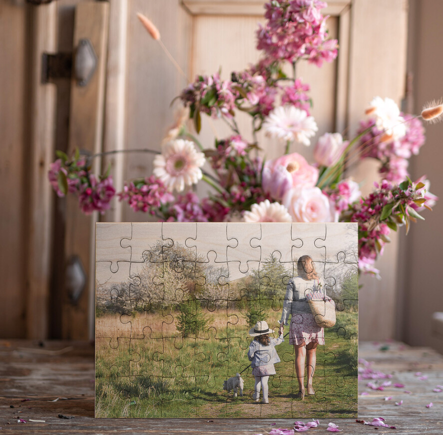 Prezenty dla Mamy ramki, puzzle, ramki na zdjęcia  puzzle prezent na dzień Mamy pamiątka dla Mamy prezent urodzinowy drewniane puzzle0