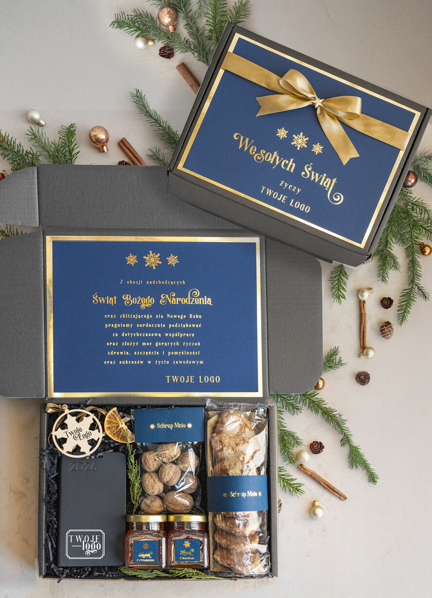 Prezenty oferta dla Firm kalendarze  Prezenty świąteczne dla klientów zestaw z kalendarzem, Upominek biznesowy terminarz z Logo firmy , Prezent firmowy dla Klientów box kosz prezentowy0