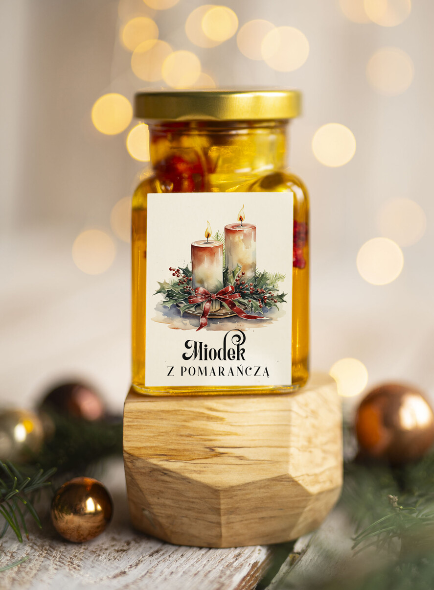 Prezenty oferta dla Firm MIODY KONFITURY SOKI Drobne prezenty świąteczne dla klientów biznesowych, prezenty dla firm z miodem, prezent biznesowy, upominki dla pracowników od firmy miód z pomarańczą0