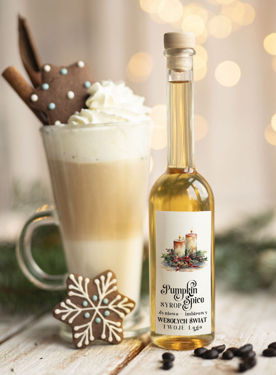 Prezenty oferta dla Firm MIODY KONFITURY SOKI Syrop do kawy Pumpkin Spice Dyniowy  biznesowe Upominki firmowe dla pracowników0