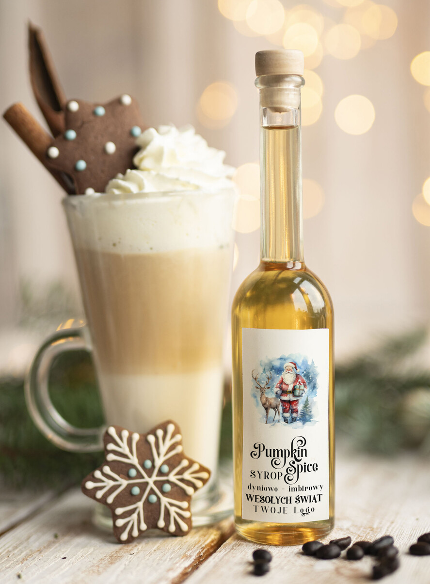 Prezenty oferta dla Firm MIODY KONFITURY SOKI Syrop do kawy Pumpkin Spice Dyniowy  biznesowe Upominki firmowe dla pracowników0