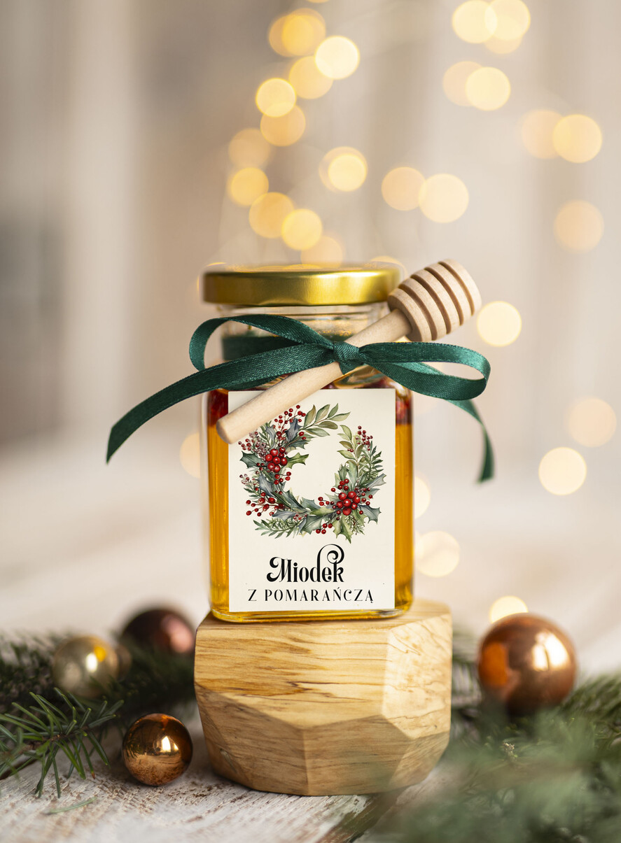 Prezenty oferta dla Firm MIODY KONFITURY SOKI Drobne prezenty dla firm miód z maliną i miodownikiem , drobne upominki na święta dla pracowników0