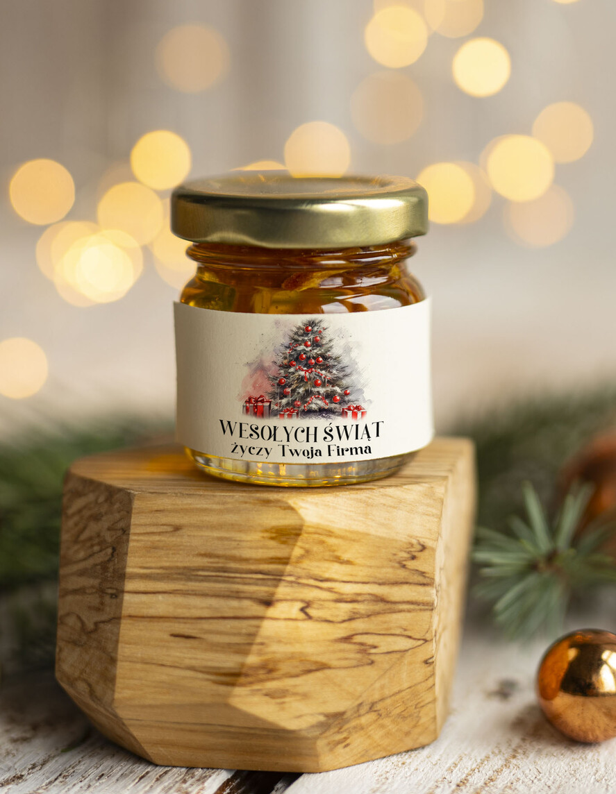 Prezenty oferta dla Firm MIODY KONFITURY SOKI Drobne prezenty Dla Firm miód z cynamonem, miody drobne upominki  dla pracowników,0