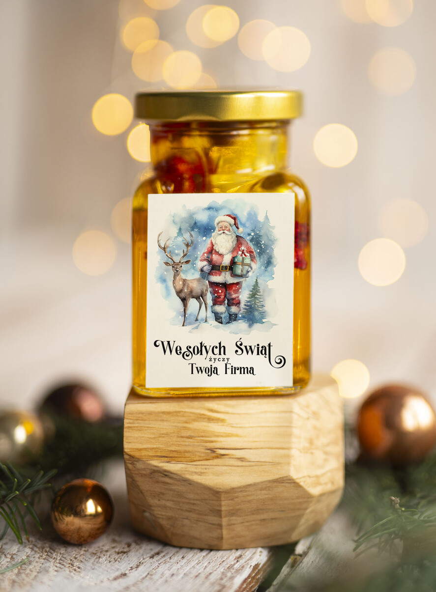 Prezenty oferta dla Firm MIODY KONFITURY SOKI Drobne prezenty świąteczne dla klientów biznesowych, prezenty dla firm z miodem, prezent biznesowy, upominki dla pracowników od firmy miód z pomarańczą1