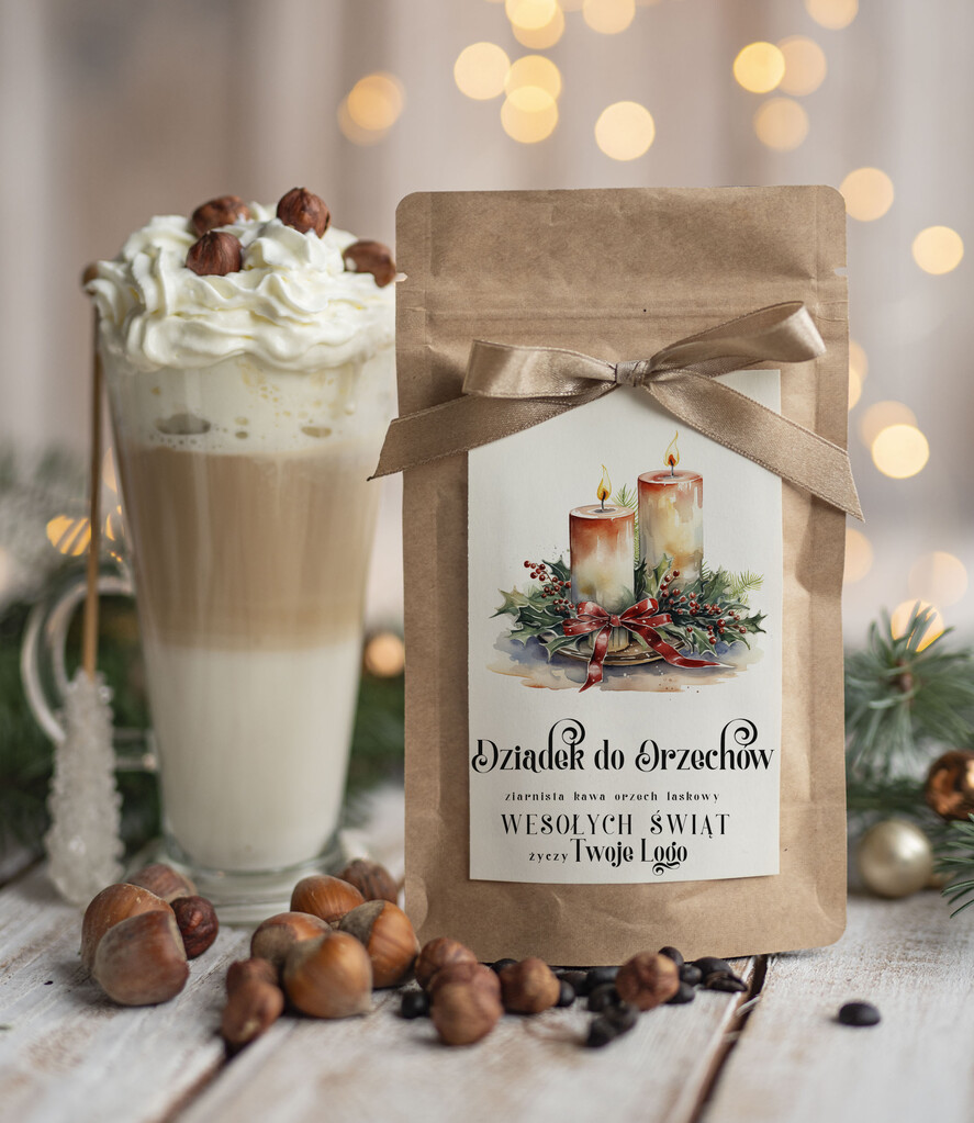 Prezenty oferta dla Firm HERBATA KAWA Drobne prezenty dla firm na boże narodzenie kawa orzechowa, drobne upominki na święta dla pracowników, świąteczna kawa orzech laskowy dla pracowników i kontrahentów0