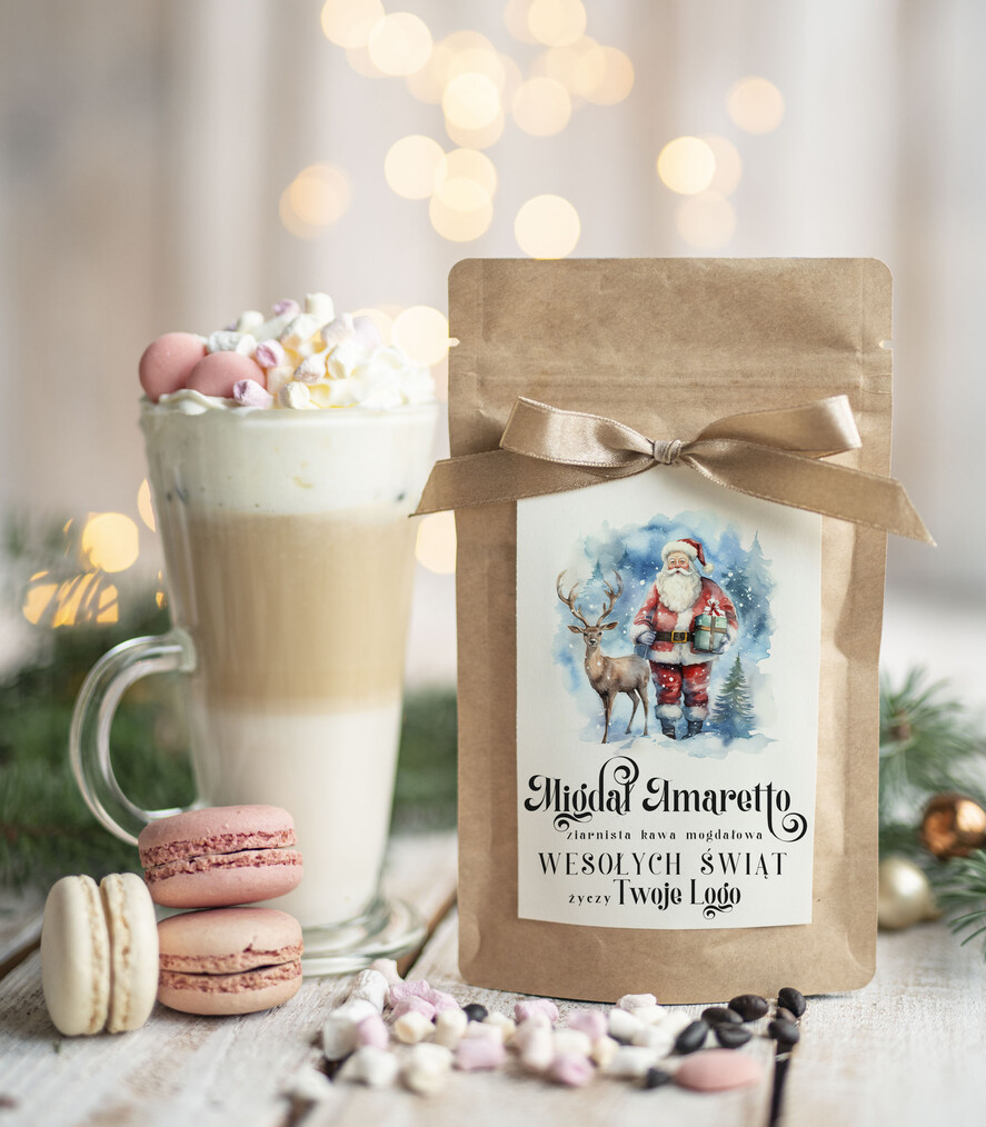 Prezenty oferta dla Firm HERBATA KAWA Drobne prezenty dla firm na boże narodzenie kawa ameretto, drobne upominki na święta dla pracowników, świąteczna kawa dla pracowników i kontrahentów0