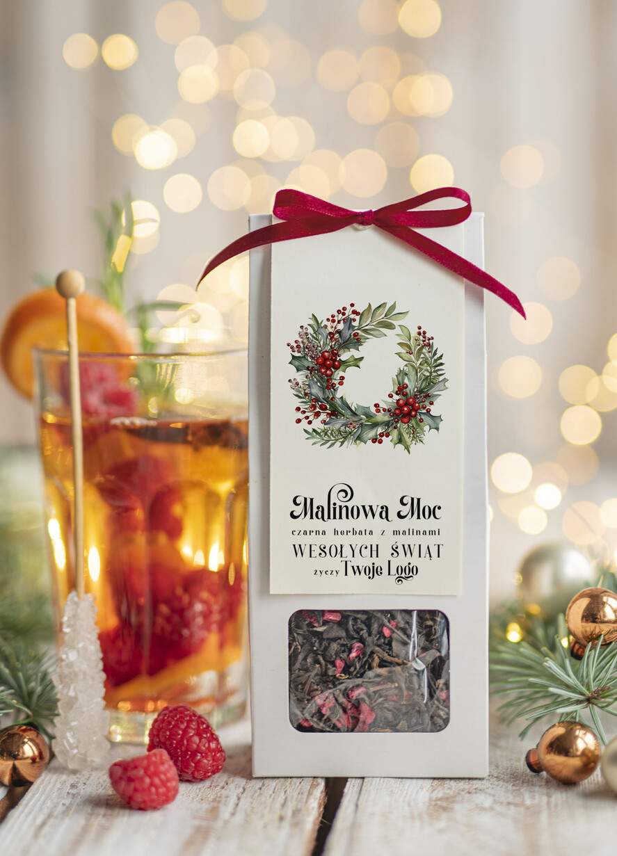 Prezenty oferta dla Firm HERBATA KAWA herbata swiateczna prezent, Upominki firmowe na Boże Narodzenie czarna herbata malinowa, Herbata świąteczna drobne prezenty na święta dla pracowników, bożonarodzeniowy prezent herbata świateczna0