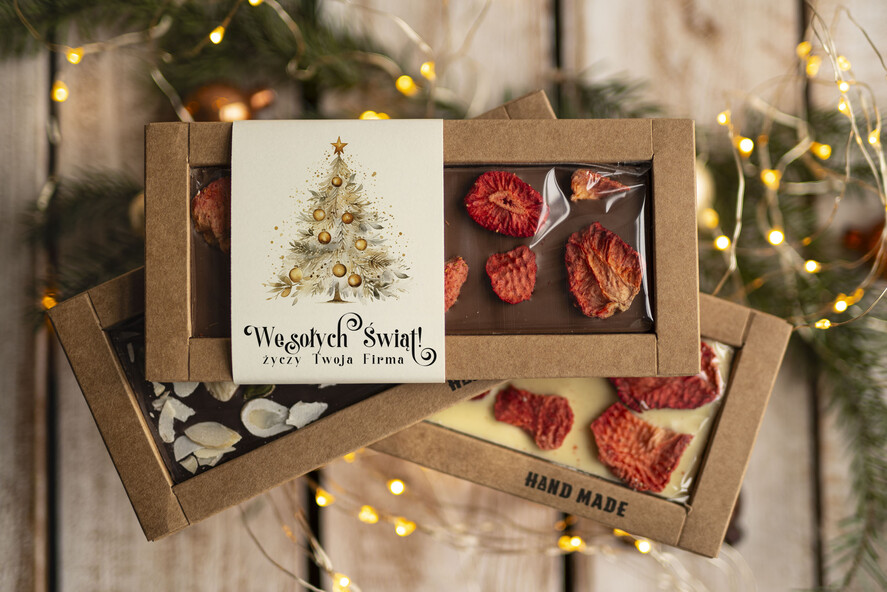 Prezenty oferta dla Firm CZEKOLADA/ pralinki/ bomboniery Drobne prezenty dla firm ręcznie robiona czekolada, Czekolada świąteczna bez cukru z logo, drobne upominki na święta dla pracowników, świąteczne gadżety  kontrahentów,1