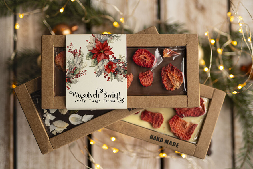 Prezenty oferta dla Firm CZEKOLADA/ pralinki/ bomboniery Drobne prezenty dla firm ręcznie robiona czekolada, Czekolada świąteczna bez cukru z logo, drobne upominki na święta dla pracowników, świąteczne gadżety  kontrahentów,1