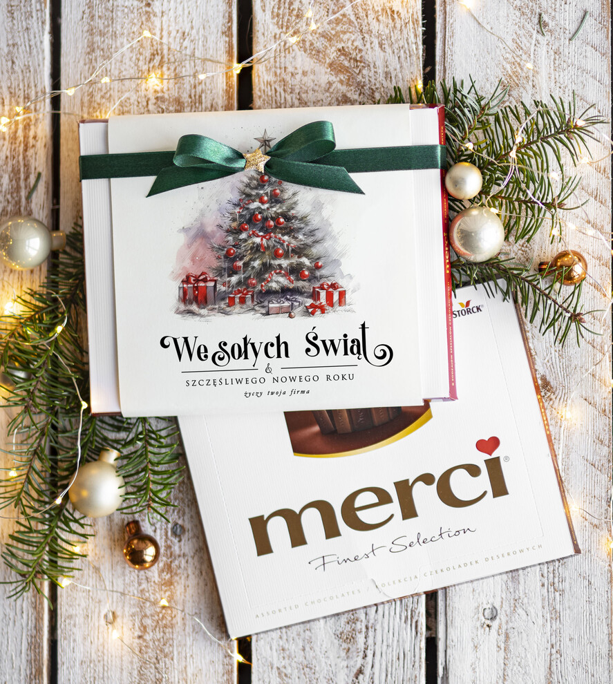 Prezenty oferta dla Firm CZEKOLADA/ pralinki/ bomboniery czekoladki bombonierka na prezent świąteczny z logo,  Drobne prezenty dla firm świąteczne czekoladki z życzeniami, Bombonierka świąteczna z życzeniami, drobne upominki na święta dla pracowników, świąteczne gadżety  kontrahentów0