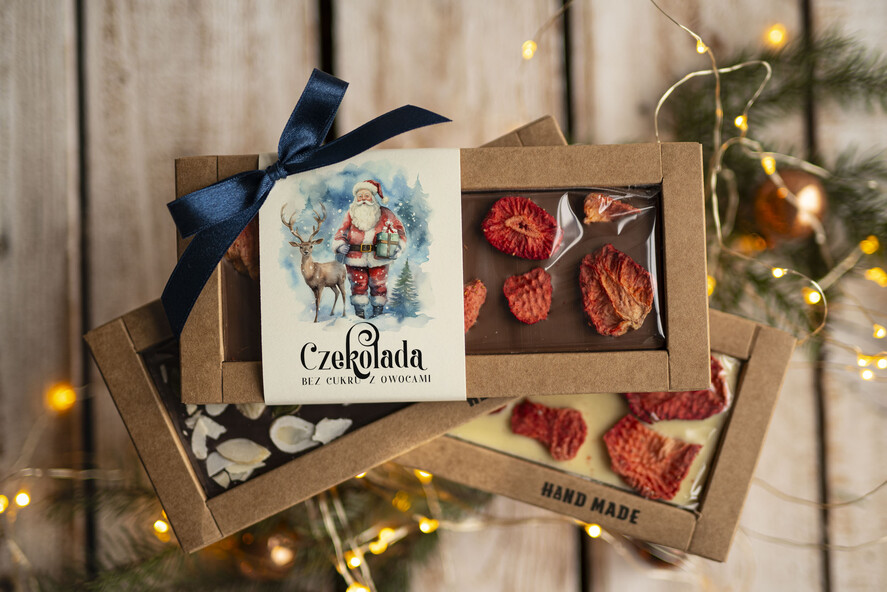 Prezenty oferta dla Firm CZEKOLADA/ pralinki/ bomboniery Drobne prezenty dla firm ręcznie robiona czekolada, Czekolada świąteczna bez cukru z logo, drobne upominki na święta dla pracowników, świąteczne gadżety  kontrahentów,0