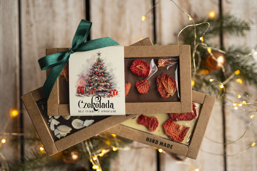 Prezenty oferta dla Firm CZEKOLADA/ pralinki/ bomboniery Drobne prezenty dla firm ręcznie robiona czekolada, Czekolada świąteczna bez cukru z logo, drobne upominki na święta dla pracowników, świąteczne gadżety  kontrahentów,0