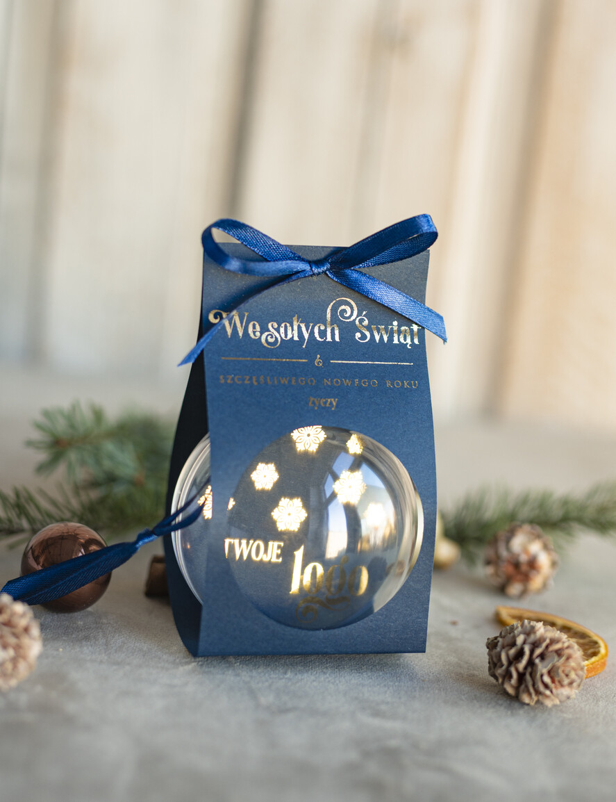 Prezenty oferta dla Firm Bombki ZAWIESZKI na choinkę Prezent Biznesowy Na Święta Bombka z dla firm idealny upominek B2B w opakowaniu7