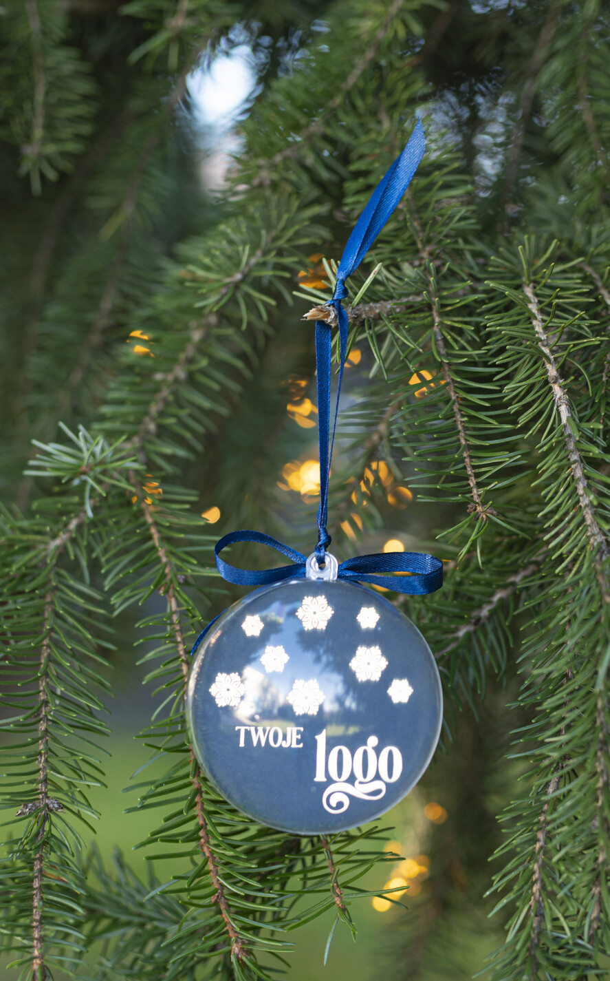 Prezenty oferta dla Firm Bombki ZAWIESZKI na choinkę Prezent Biznesowy Na Święta Bombka z Logo Choinka z logo dla firm idealny upominek B2B0