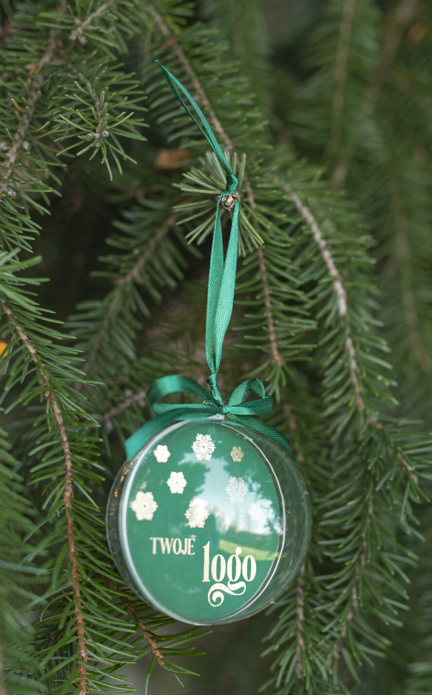 Prezenty oferta dla Firm Bombki ZAWIESZKI na choinkę Prezent Biznesowy Na Święta Bombka gwiazdeczki  z Logo Choinka z logo dla firm idealny upominek B2B4