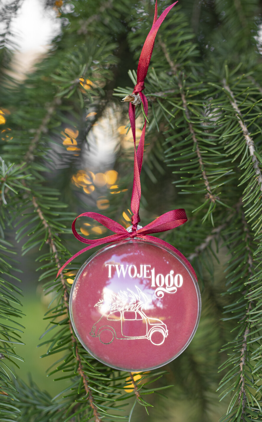 Prezenty oferta dla Firm Bombki ZAWIESZKI na choinkę Prezent Biznesowy Na Święta Bombka z samochodem z Logo Choinka z logo dla firm idealny upominek dla firm transportowych0