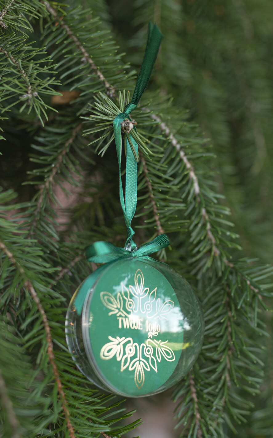 Prezenty oferta dla Firm Bombki ZAWIESZKI na choinkę Prezent Biznesowy Na Święta Bombka śnieżka  z Logo Choinka z logo dla firm idealny upominek B2B1