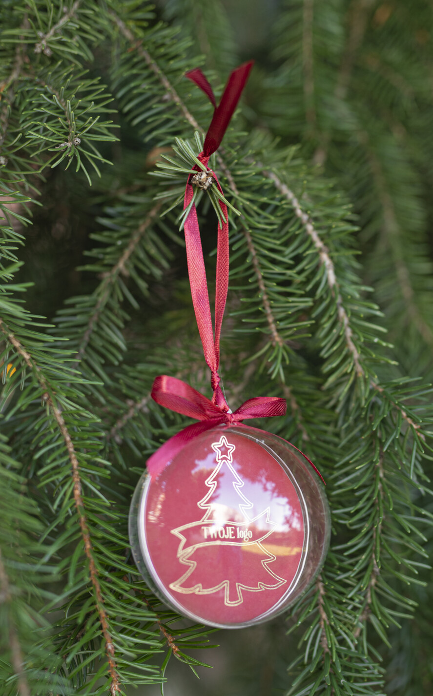 Prezenty oferta dla Firm Bombki ZAWIESZKI na choinkę Prezent Biznesowy Na Święta Bombka choinka  z Logo Choinka z logo dla firm idealny upominek B2B4