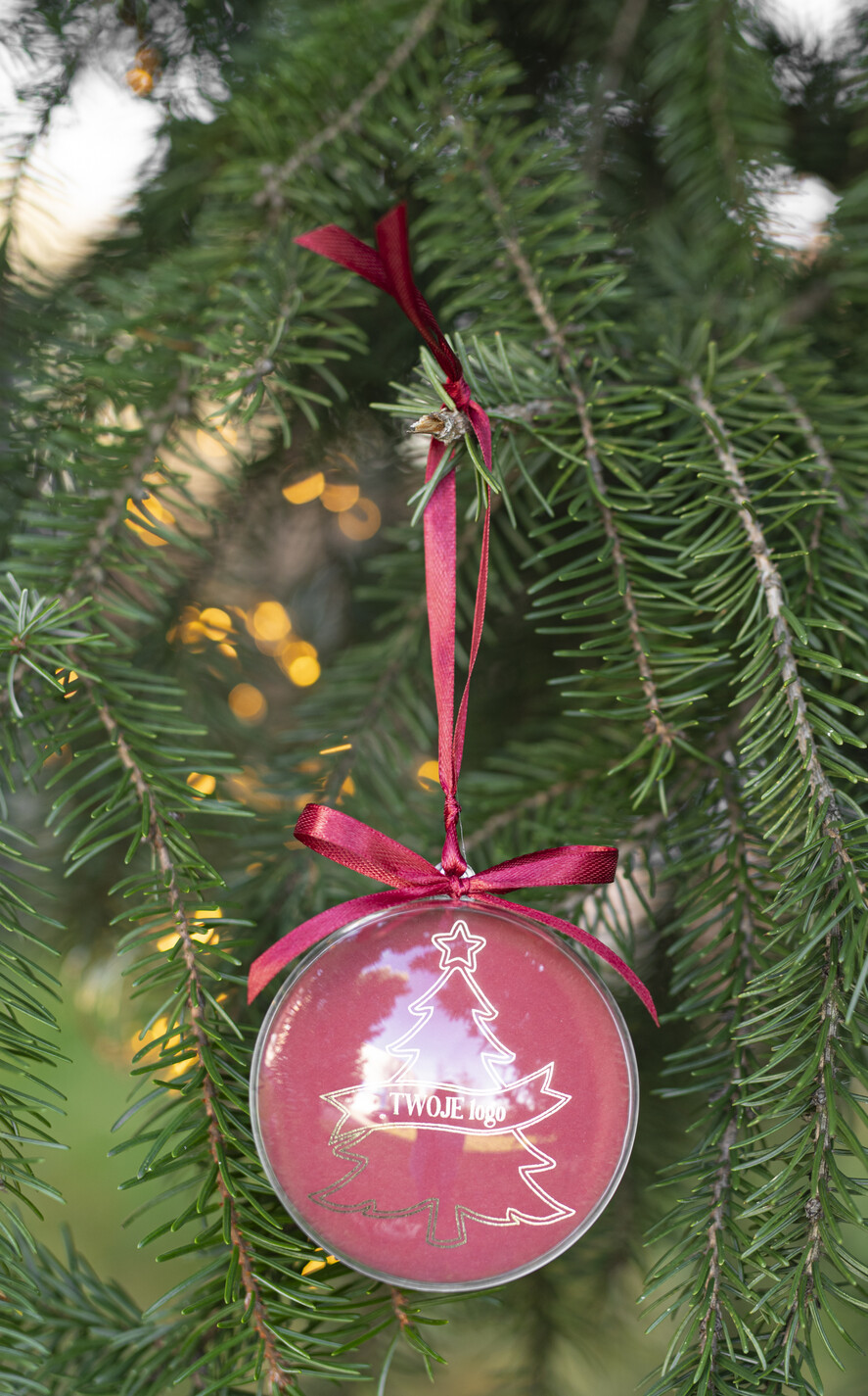 Prezenty oferta dla Firm Bombki ZAWIESZKI na choinkę Prezent Biznesowy Na Święta Bombka choinka  z Logo Choinka z logo dla firm idealny upominek B2B0