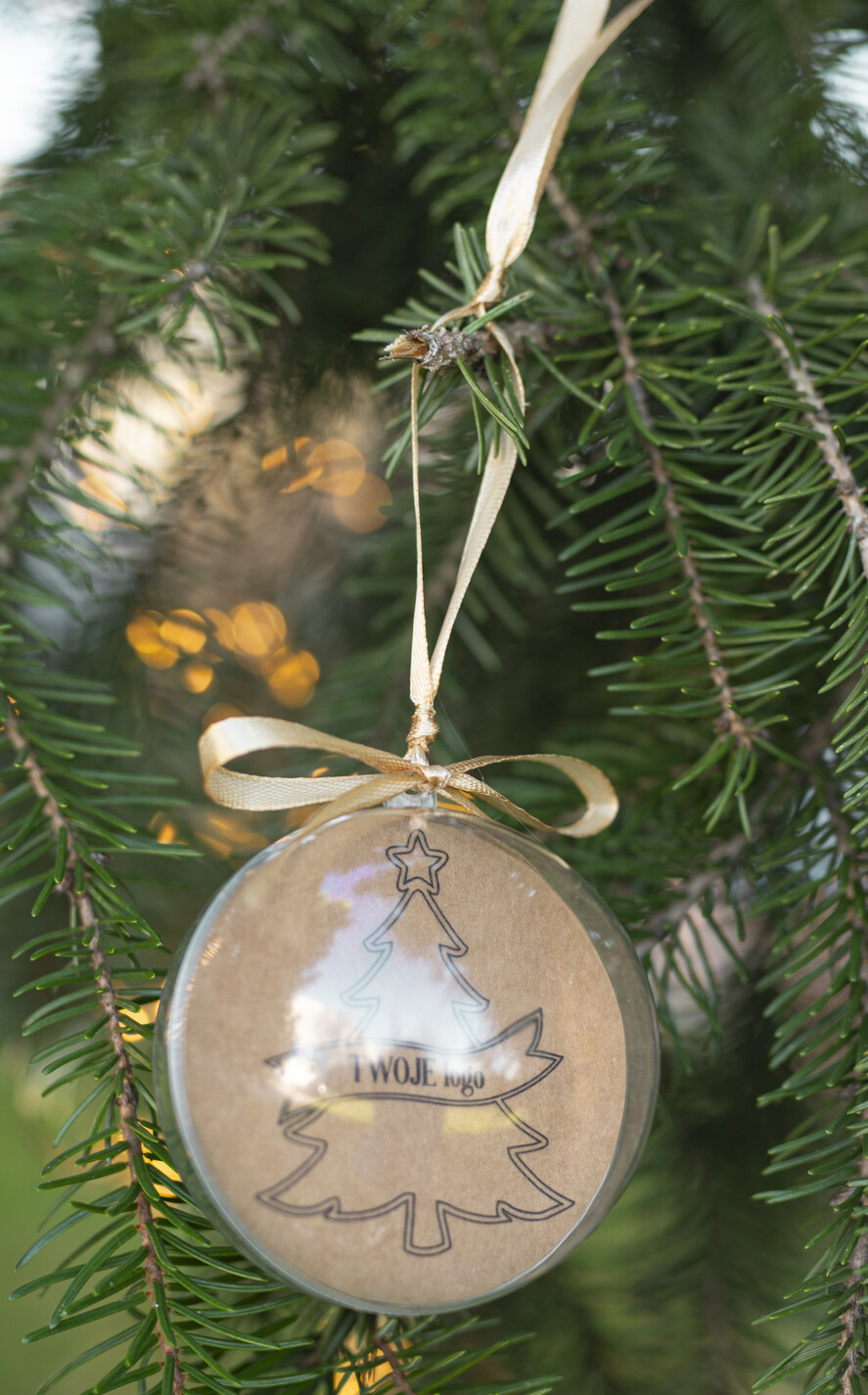 Prezenty oferta dla Firm Bombki ZAWIESZKI na choinkę Prezent Biznesowy Na Święta Bombka śnieżka  z Logo Choinka z logo dla firm idealny upominek B2B3