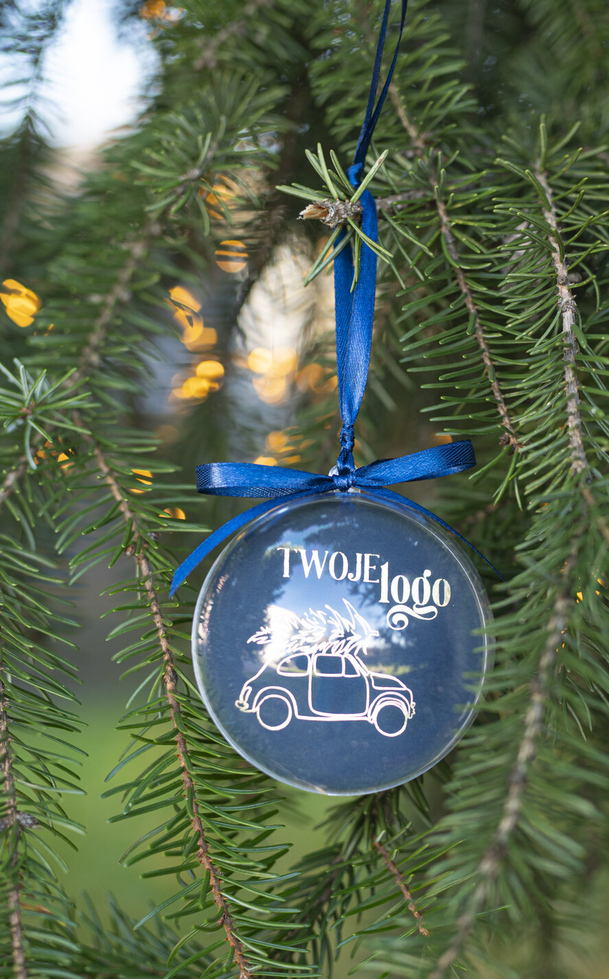Prezenty oferta dla Firm Bombki ZAWIESZKI na choinkę Prezent Biznesowy Na Święta Bombka z Logo Choinka z logo dla firm idealny upominek B2B0