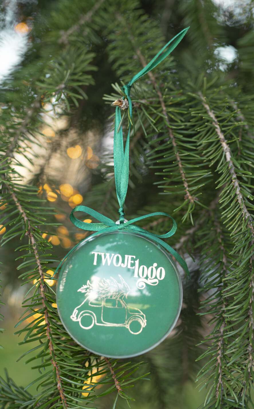 Prezenty oferta dla Firm Bombki ZAWIESZKI na choinkę Prezent Biznesowy Na Święta Bombka śnieżka z Logo Choinka z logo dla firm idealny upominek B2B5
